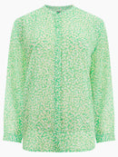 Cadie Crinkle Shirt - Poise Green