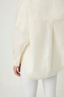 Rhodes Poplin Popover Shirt - Classic Cream