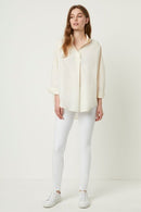 Rhodes Poplin Popover Shirt - Classic Cream