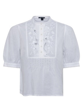 Alowie Embroidered Blouse - White