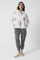 Ezan Rhodes Popover Shirt - White