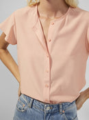 Ery Crepe Shirt - Coral Pink