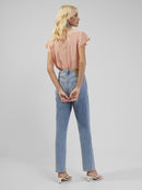 Ery Crepe Shirt - Coral Pink