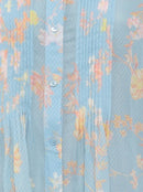 Diana Dobbie Pintuck Shirt - Blue