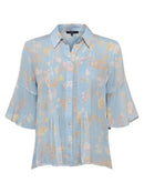 Diana Dobbie Pintuck Shirt - Blue