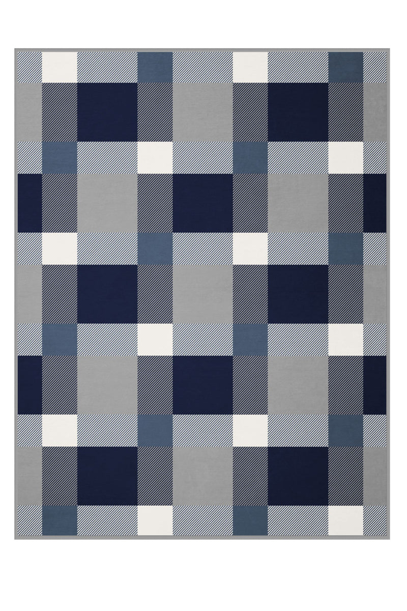 Cotton Home Stage Blue Throw - 150x200cm