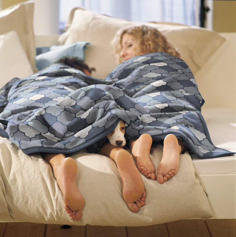 Cotton Home Vintage Blue Throw - 150x200cm