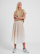 Ombre Sunburst Skirt - Sand/white