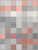 Cotton Home Check Coral Throw - 150x200cm