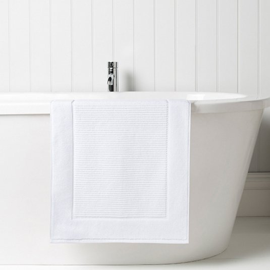 Supreme Towelling Mat - White