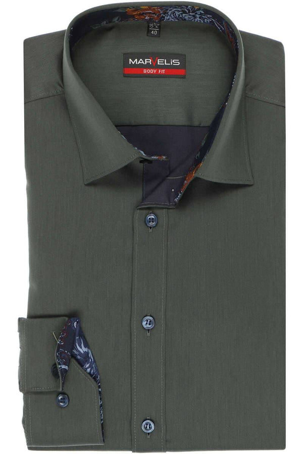 New York Body Fit Shirt - Green