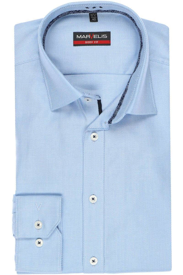 New York Body Fit Shirt - Blue