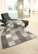 Cotton Home Check Natural Throw 150x200cm