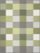 Cotton Home Check Green Throw 150x200cm