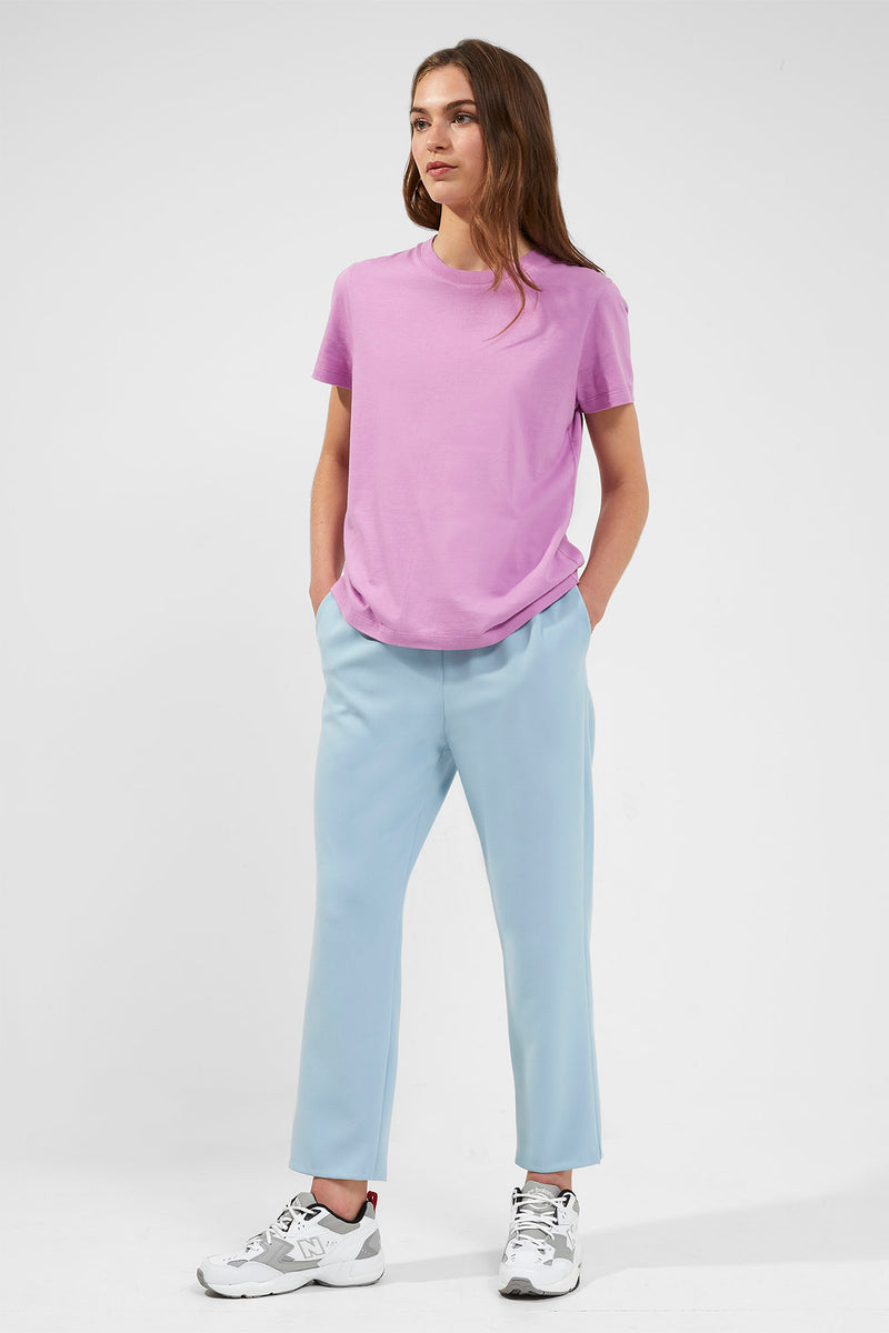 Boyfit Organic Cotton T-shirt - Pink Violet