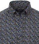 Long Sleeve Print Shirt - Light Blue