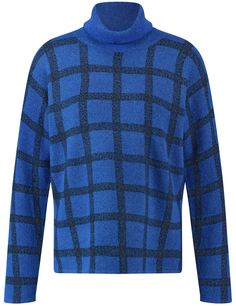 Moon Shine Jumper - Blue/black Print
