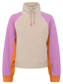 Sunday Half Zip Sweatshirt - Camel Pink