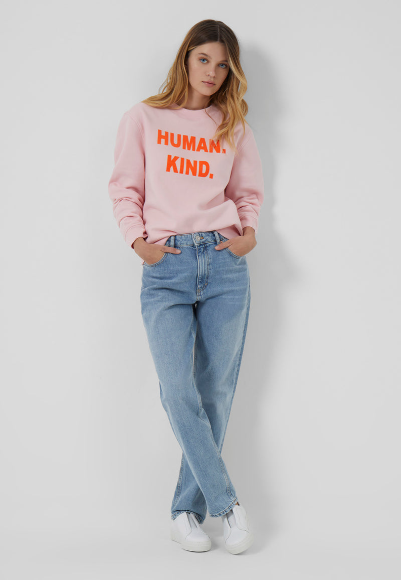Human Kind Recycled Sweater - Crystal Rose