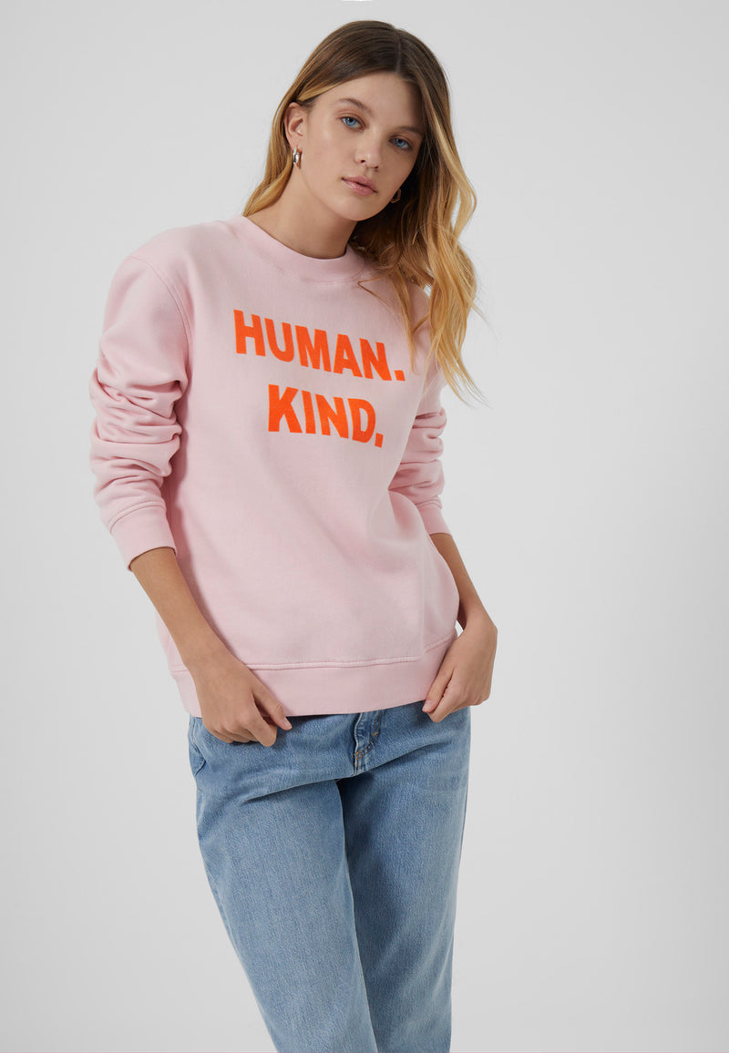 Human Kind Recycled Sweater - Crystal Rose