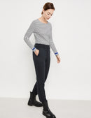 NOS Cropped Trouser - Navy