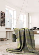 Cotton Rich Line Green Throw 150x200cm
