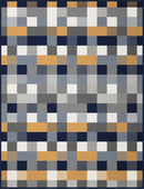 Cotton Rich Mini Squares Mustard Throw