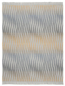 Cotton Rich Curves Grey Throw