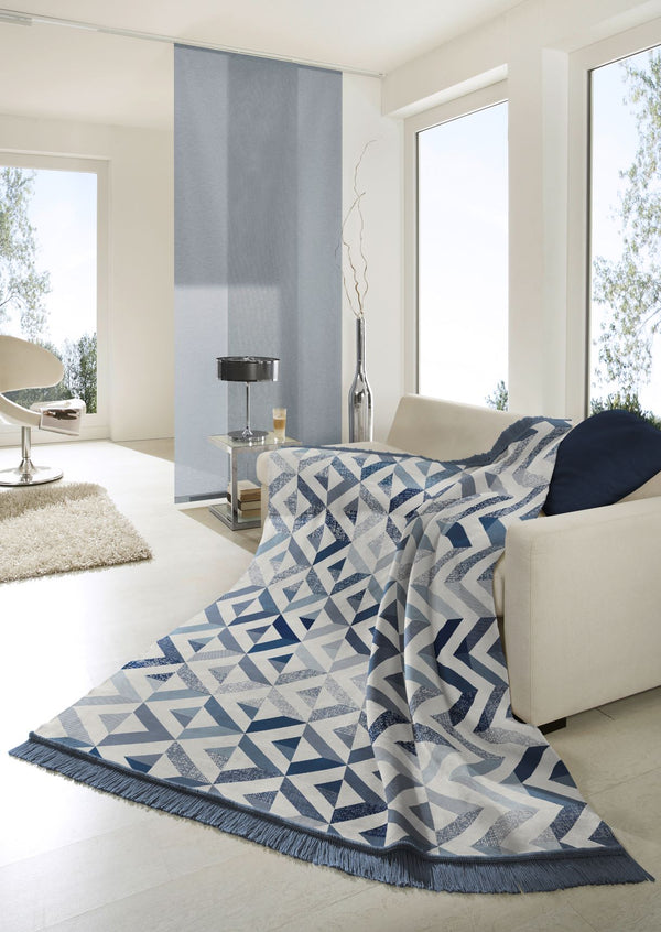 Cotton Rich Textured Geo Throw