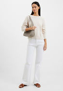 Crew Neck Jumper - Summer White