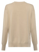Kara Slouchy V Neck Jumper - Coral/pink