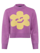Naomi Intarsia Jumper - Violet