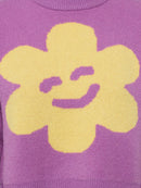 Naomi Intarsia Jumper - Violet