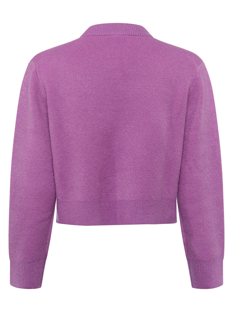 Naomi Intarsia Jumper - Violet