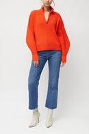 Lydia Half-Zip Jumper - Grenadine