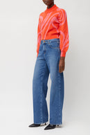 Maryssa Jacquard Jumper - Grenadine