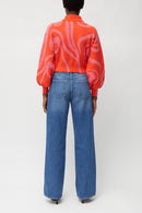 Maryssa Jacquard Jumper - Grenadine