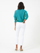 Lily Crew Neck Jumper - Mosaic Blue