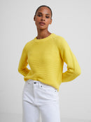 Lily Crew Neck Jumper - Primrose Yellow