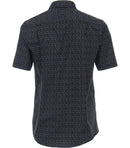 Comfort Fit Short Sleeve Print Shirt - Light Blue