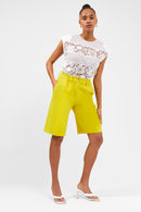 Ruth Bermuda Shorts - Warm Olive