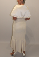 MOTB Dress & Cape - Beige