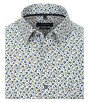 Print Leisure Long Sleeve Shirt - Light Blue