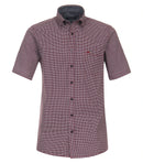 Short Sleeve Print Shirt - Red