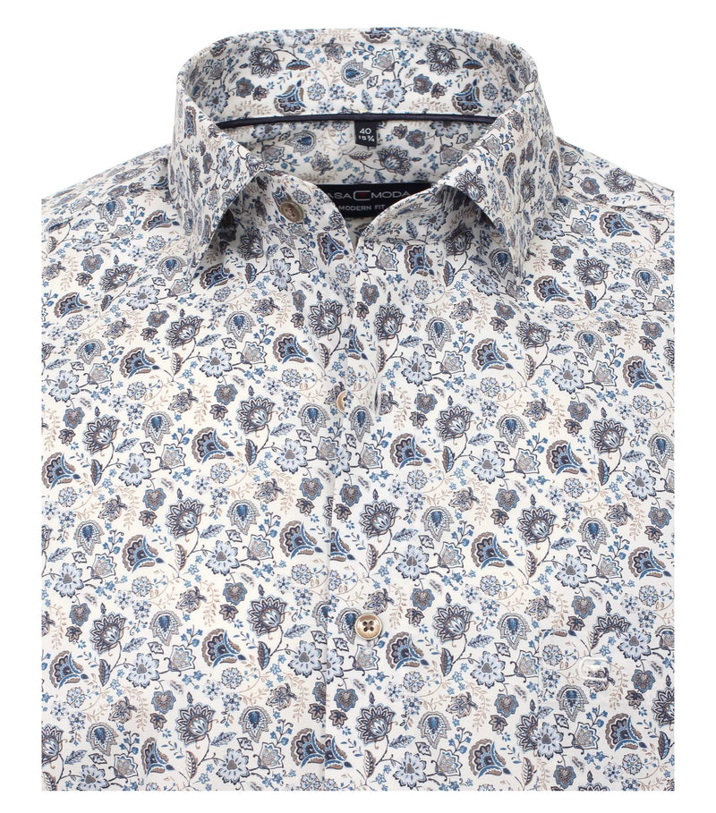 Print City Long Sleeve Shirt - Light Blue
