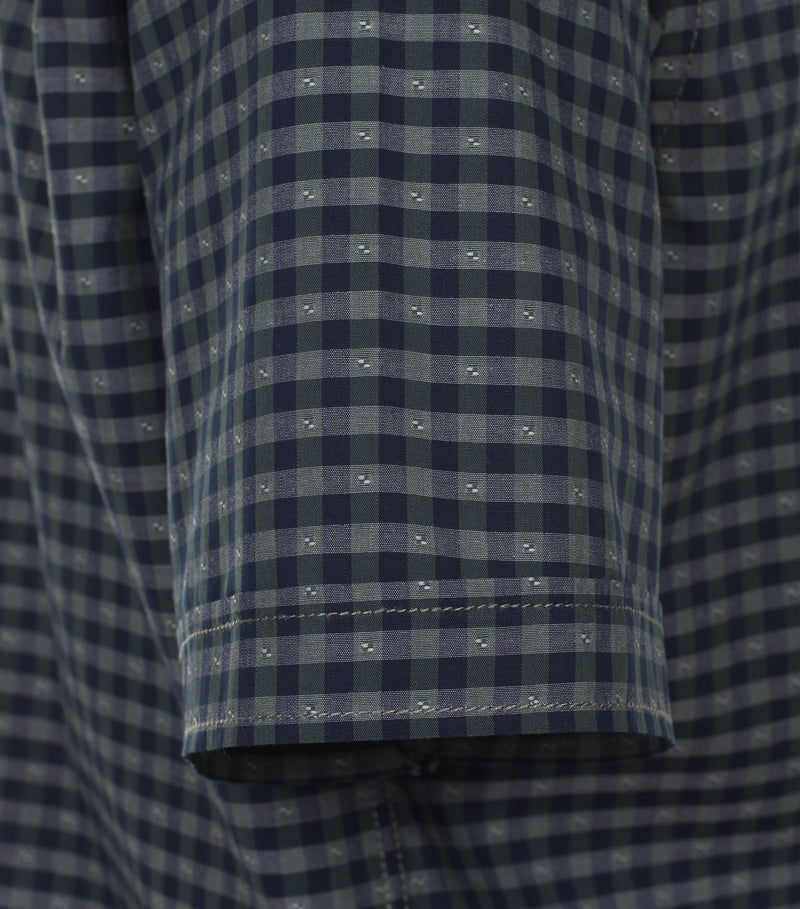 Short Sleeve Check Shirt - Thyme
