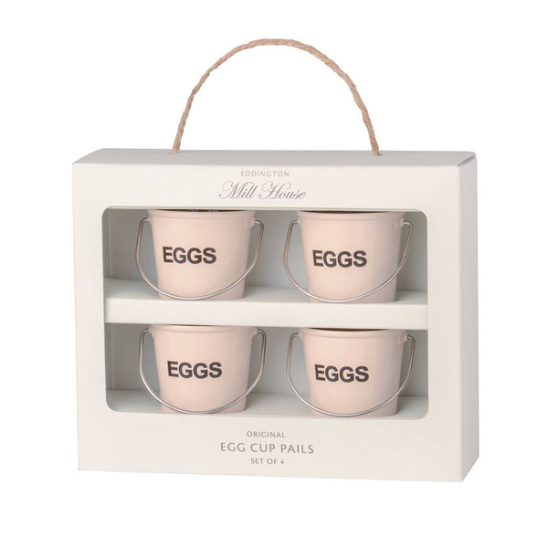 Egg Cup Pails 4 Piece Set - Cream