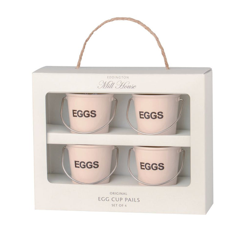Egg Cup Pails 4 Piece Set - Cream