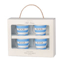 Egg Cup Pails 4 Piece Set - Blue & White