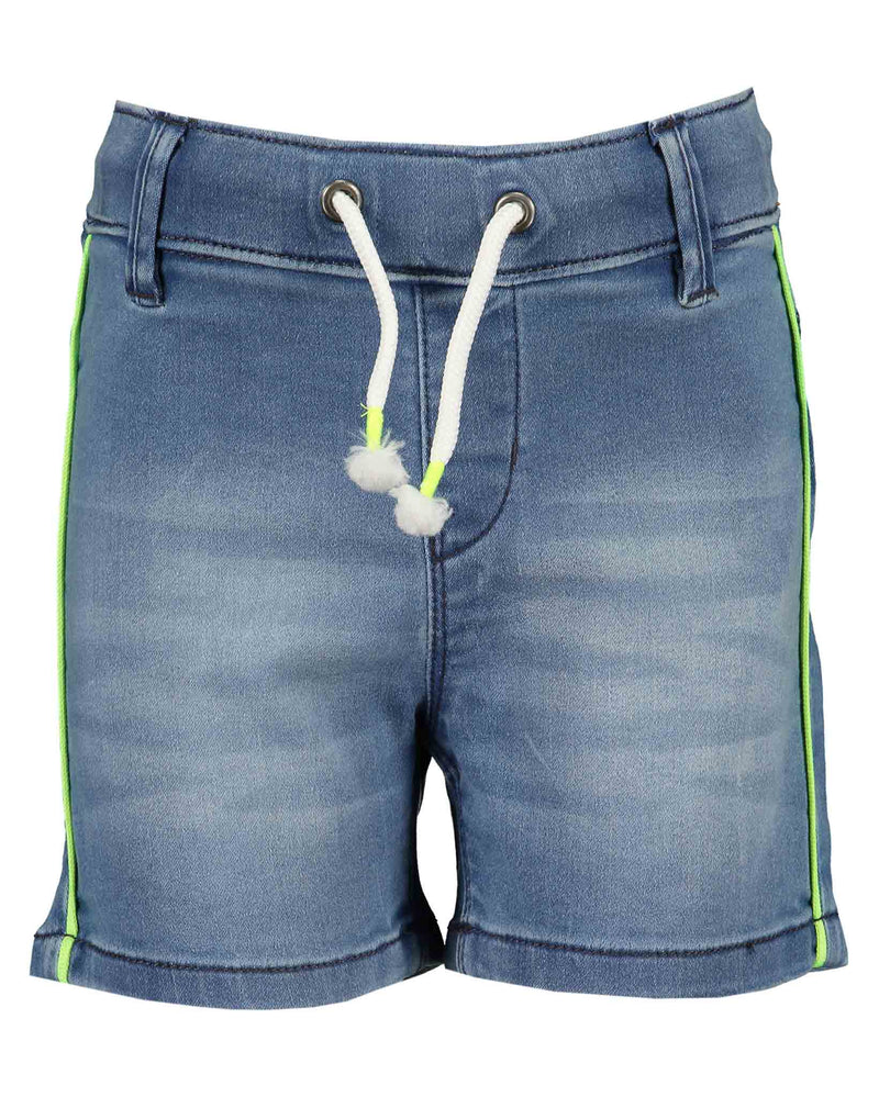 Shorts With Drawstring - Blue